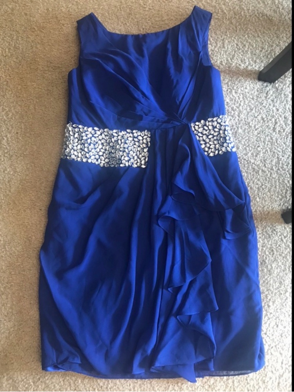 NWOT Custom Designer Royal Blue Dress